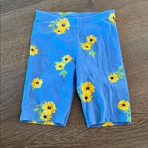 Old Navy Sunflower Blue Floral Girls Shorts